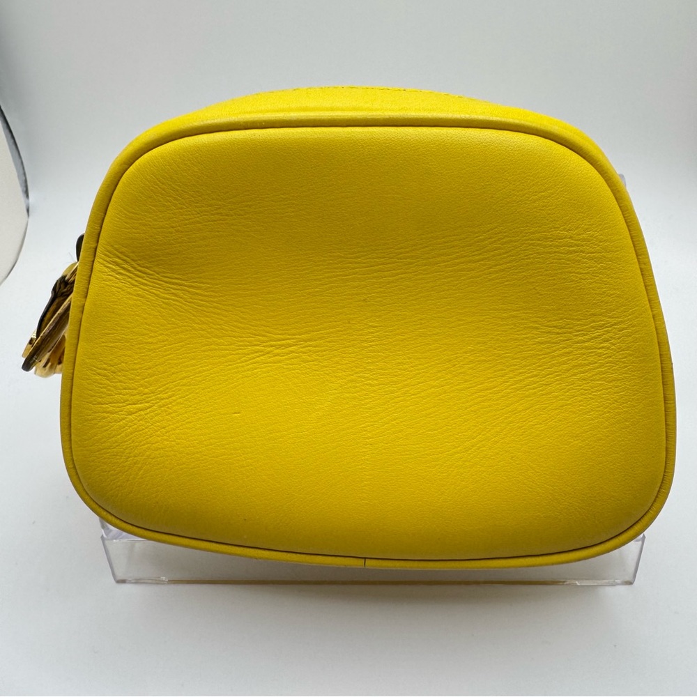 Salvatore Ferragamo Sunny Yellow Clutch / Pouch /Makeup Bag with Zipper